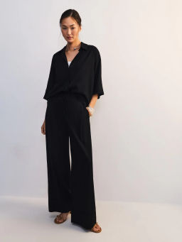 Льняные брюки с эластичным поясом ZR2605012102-50 / Zarina