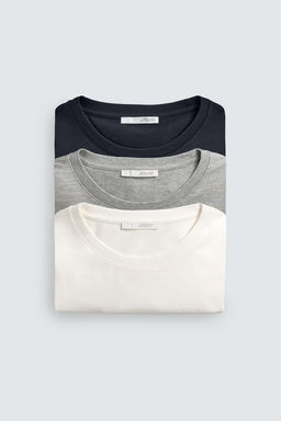 PACK 3 CAMISETA MEDIUM WEIGHT B?SICA / varios - Zara фото 3