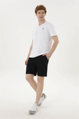 Мужские черные трикотажные шорты