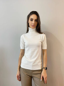 K13039 Джемпер (вязаный трикотаж) БЕЛЫЙ