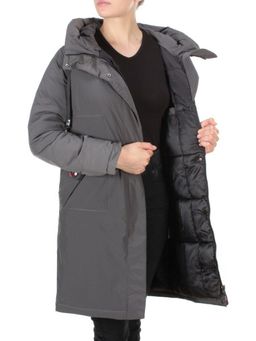 21-967 DARK GRAY Пальто зимнее женское AIKESDFRS (200 гр. холлофайбера) - Fashion фото 8