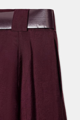 BELTED MIDI CAPE SKIRT - Zara фото 7