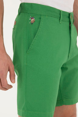 Мужские зеленые тканые шорты - U.s. polo assn фото 12