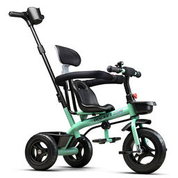 Велосипед трехколесный Rocket 188NEW-TQ, колеса EVA 10"/8", цвет бирюзовый