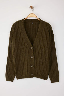 Wardrobe Essentials Haki Yumusak Dokulu Basic Genis Kal?p Triko H?rka | TWOAW26HI00119