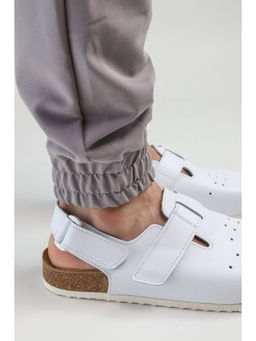 12 | Brankos Мужские медицинские сабо кожаные (белый перфорация) - Milka shoes&more фото 12