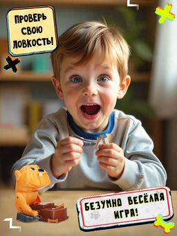 Настольная игра Не тронь кость!, от 2 игроков, 6+, МИКС - Лас Играс kids фото 4