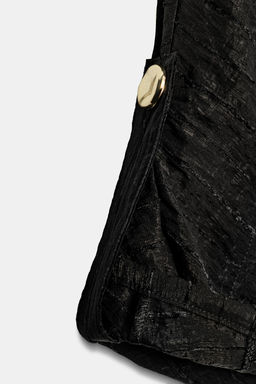 BLUSA SAFARI MANGA REMANGADA / Negro - Zara фото 8