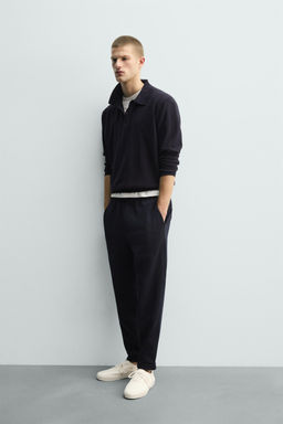 COMFORT NON-IRON JOGGER WAIST TROUSERS - Zara фото 28