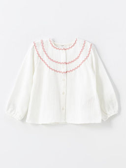 Bisiklet Yaka Uzun Kollu K?z Bebek G?mlek