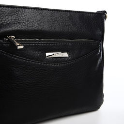 Сумка кросс-боди на молнии, цвет чёрный - Simaland фото 6