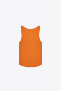 CONTRAST TRIM KNIT TOP - Zara фото 16