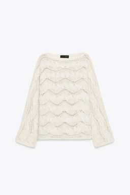 DROP STITCH KNIT SWEATER - Zara фото 4