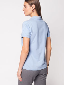 Футболка-поло из трикотажа пике с эластаном. - Vilatte фото 4