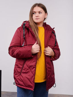 Куртка демисезонная Нэт бордо - Yollochka фото 6