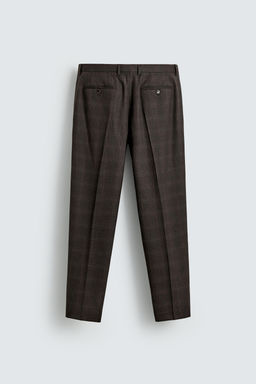 CHECK SUIT TROUSERS - Zara фото 7