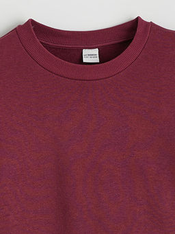 Bisiklet Yaka K?z ?ocuk Kal?n Sweatshirt