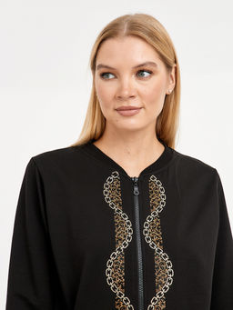 кардиган женский на молнии со стразами - Glenfield фото 4