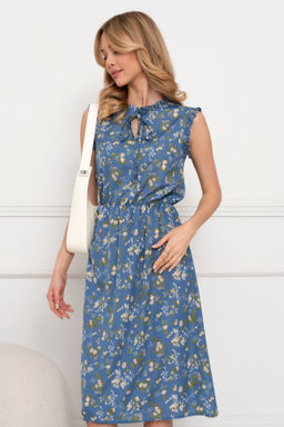 Платье Open Style 5741 голубой