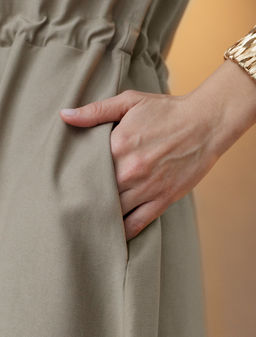 VILATTE / Платье-рубашка из плотного лиоцелла  фото 5