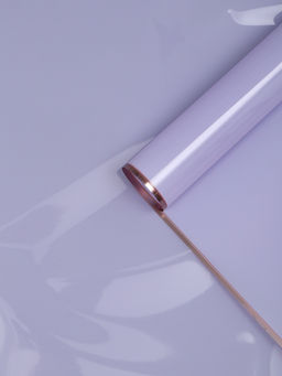 Цена за 20 шт. Плёнка для цветов «Кайма с тиснением», светло-сиреневая, 57×57±2 см