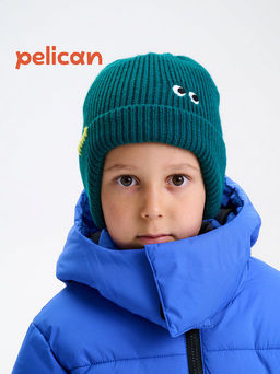 PELICAN, шапка детская, Изумрудный