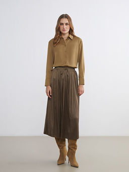 Oversize Saten Kad?n G?mlek