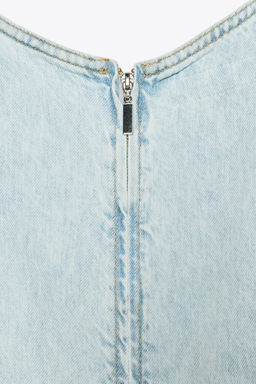 Z1975 SHORT DENIM TOP - Zara фото 10
