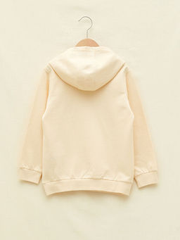 Kap??onlu Bask?l? Uzun Kollu Erkek ?ocuk Sweatshirt - Waikiki фото 2