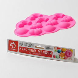 Форма для шоколада Доляна Погода, силикон, 22.5?14.5?1.5 см, 11 ячеек, МИКС  фото 9