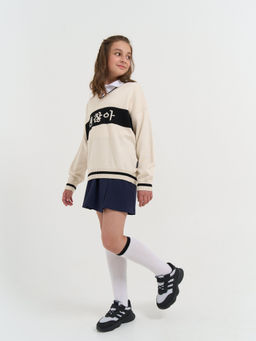 Джемпер вязаный Мне ок с принтом 7+ - Bungly фото 10