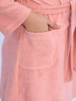 Халат подростковый из махры Нежность светло - розовый - Амадэль фото 19
