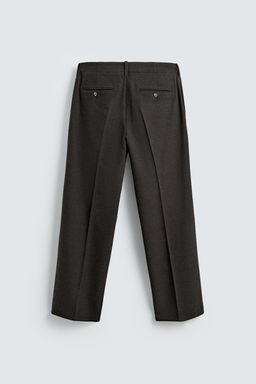 REGULAR FIT FLANNEL TROUSERS - Zara фото 8