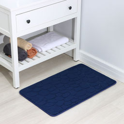 Коврик для ванной и туалета SAVANNA Memory foam, 50?80 см, синий  фото 2