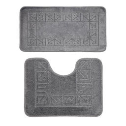 Комплект ковриков для в/к BANYOLIN CLASSIC из 2 шт 50х80/50х40см (серый)