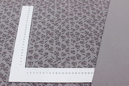 Теплый хлопок Душистые соцветия цв.серо-лиловая дымка, ш.1.48м, хлопок-100%, 160гр/м.кв - Купава фото 2