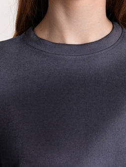 Комплект женский графитовый: брюки и футболка графит 192532