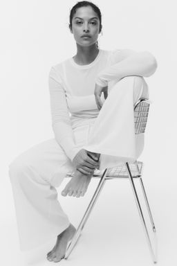 Pantal?n de algod?n con cord?n de ajuste - H&m фото 4