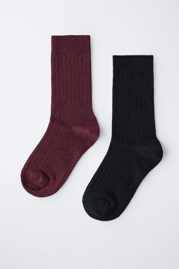 TWO-PACK OF WOOL SOCKS
