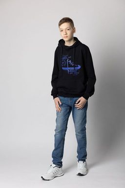 Худи мужское М-1104: Тёмно-синий - Relay фото 2