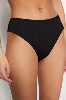 TRENDYOLMILLA Siyah Dokulu Yuksek Bel Regular Bikini Alt? TBESS23BA00128  фото 4