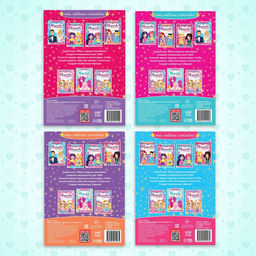 Книги с наклейками Наряди модную куколку, набор 4 шт. по 12 стр.