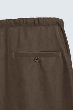 PANTAL?N FLUIDO WIDE FIT / Khaki - Zara фото 10