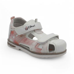 Сандалии детские В566-18 бело розовые