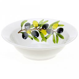 Миска фарфоровая Оливки д170мм, 300мл, h55мм (Россия)