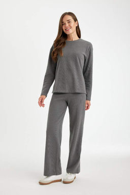 Широкие брюки из ткани селаник - Defacto фото 4