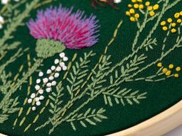 Набор для вышивания PANNA Живая картина JK-2233 Шмель и чертополох 13 х 13 см