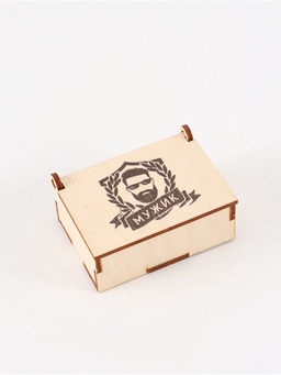 Цена за 3 шт. Коробка подарочная деревянная Мужик 8.5?6?3.5 см