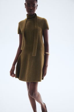 Vestido de punto con bufanda - H&m фото 3