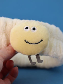 Повязка на голову "Smiley", white
